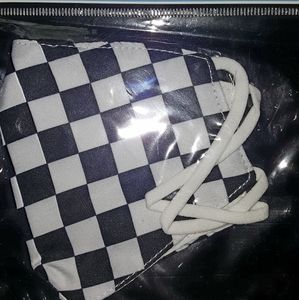 Checkered Cotton Face Mask Youth Size NEW!
